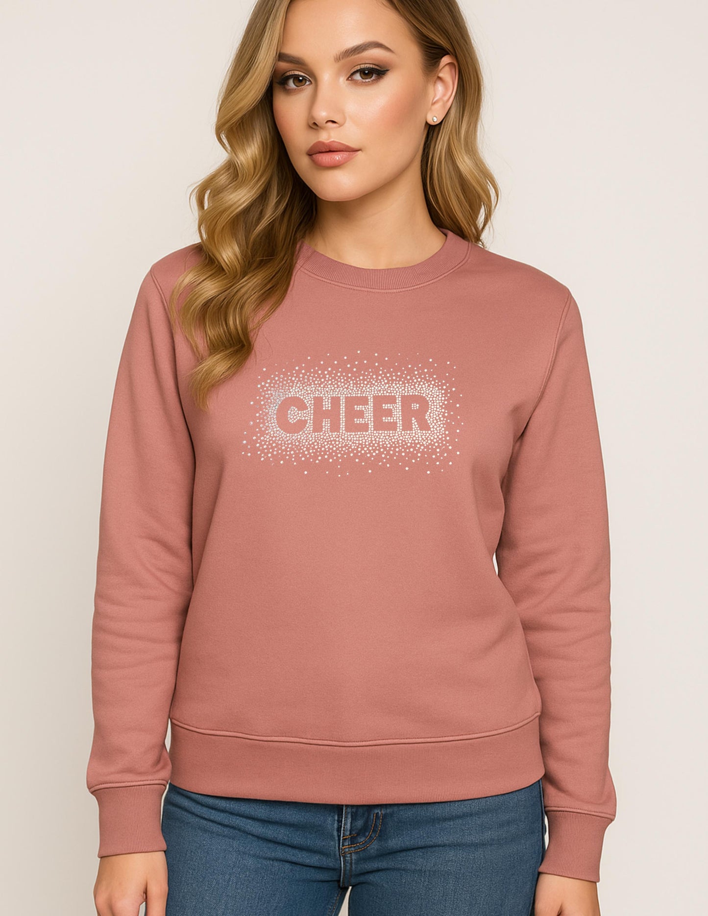 Cheer Rhinestone Hoodie