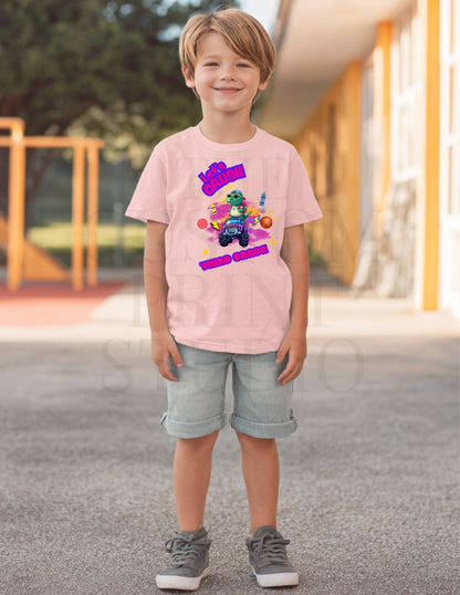 3rd Grade Shirt - Cute Dino Monster Truck Tee | Customizable Back to School Youth