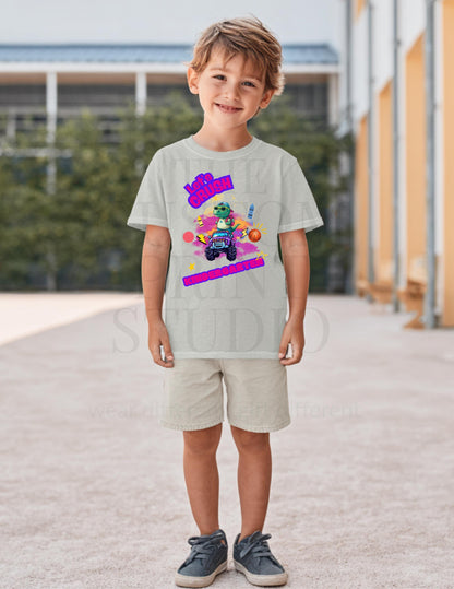 Crush Kindergarten Shirt – Custom Grade Youth T-Shirt | Cute Dino Monster Truck Tee