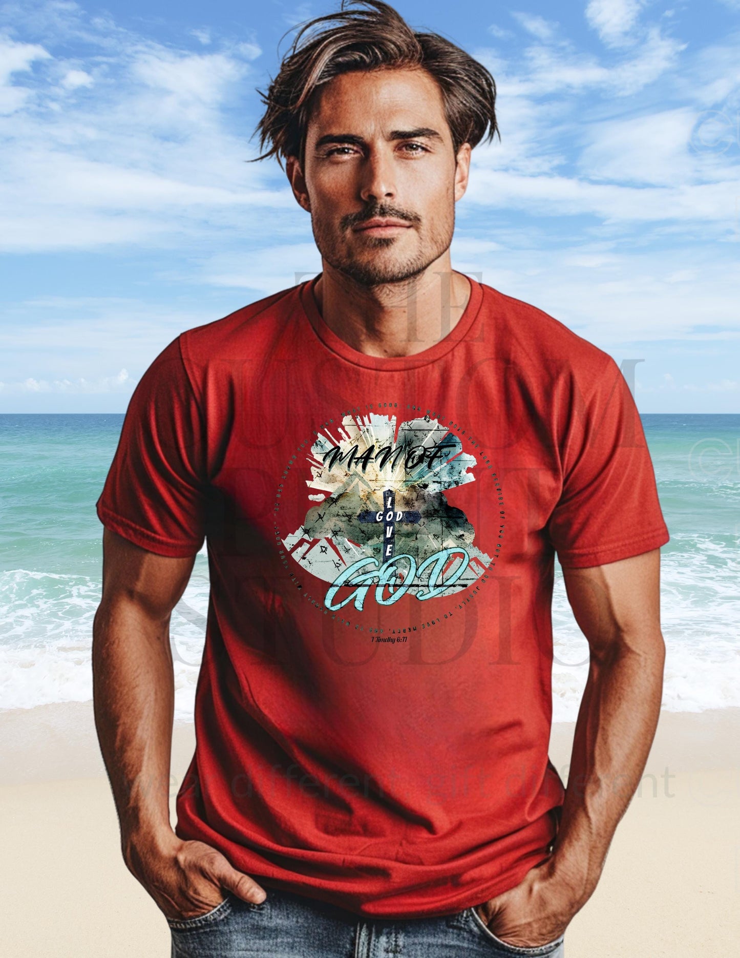 Christian Biker Dad Shirt – Retro Graphic Tee | Unisex Fit T-Shirt, Comfortable Cotton