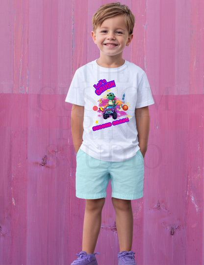 Crush Second Grade Shirt – Custom Grade T-Shirt | Youth Dinosaur Tee, Soft Cotton