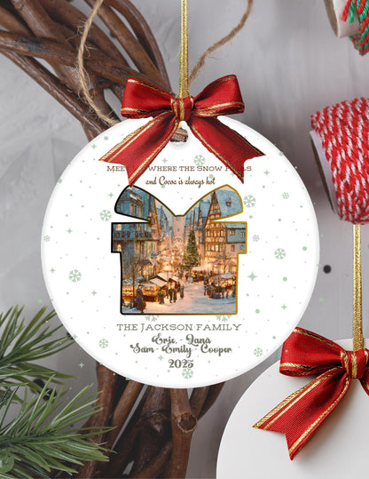Christmas Hoodie Sweatshirt – Cozy Winter Hoodie With German Village Market Design