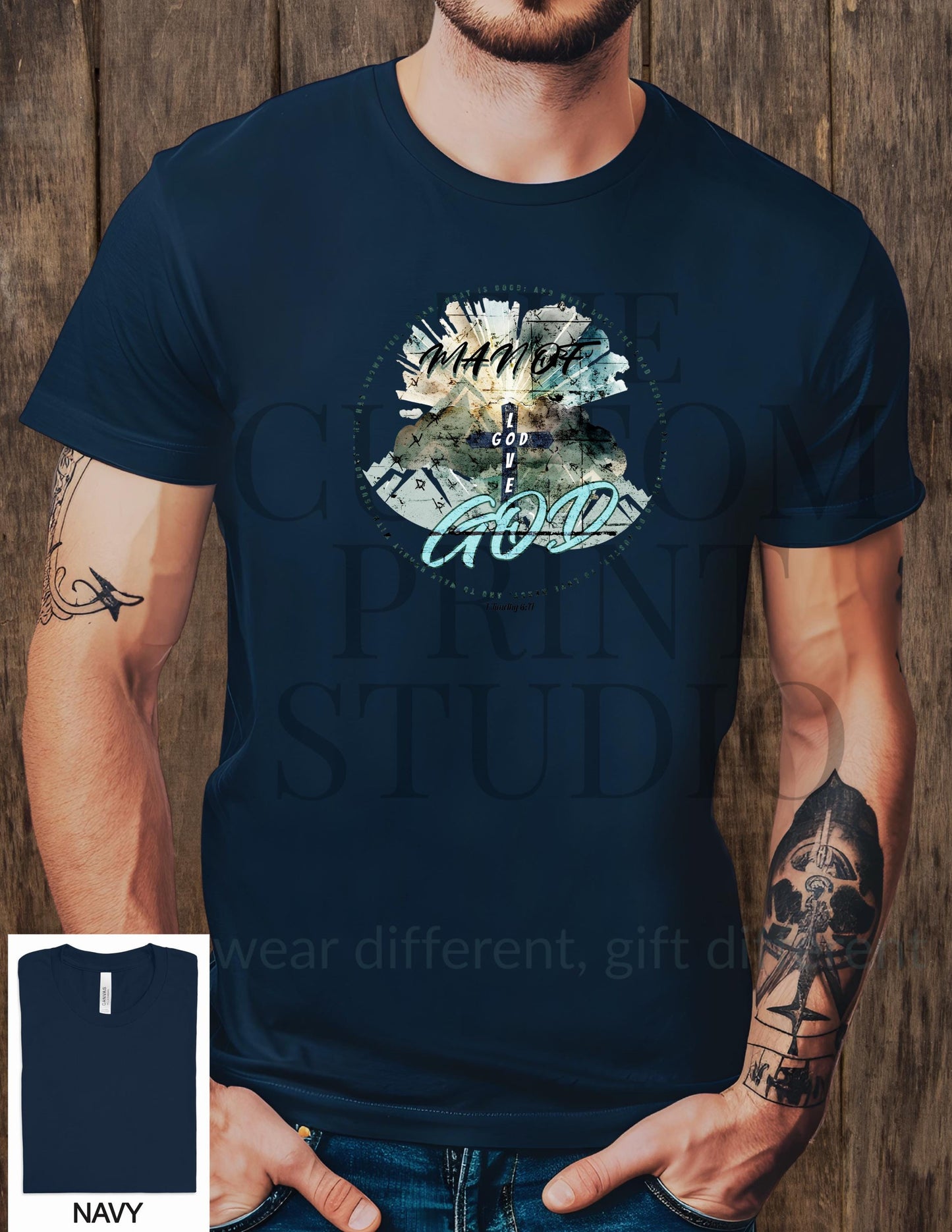 Christian Biker Dad Shirt – Retro Graphic Tee | Unisex Fit T-Shirt, Comfortable Cotton