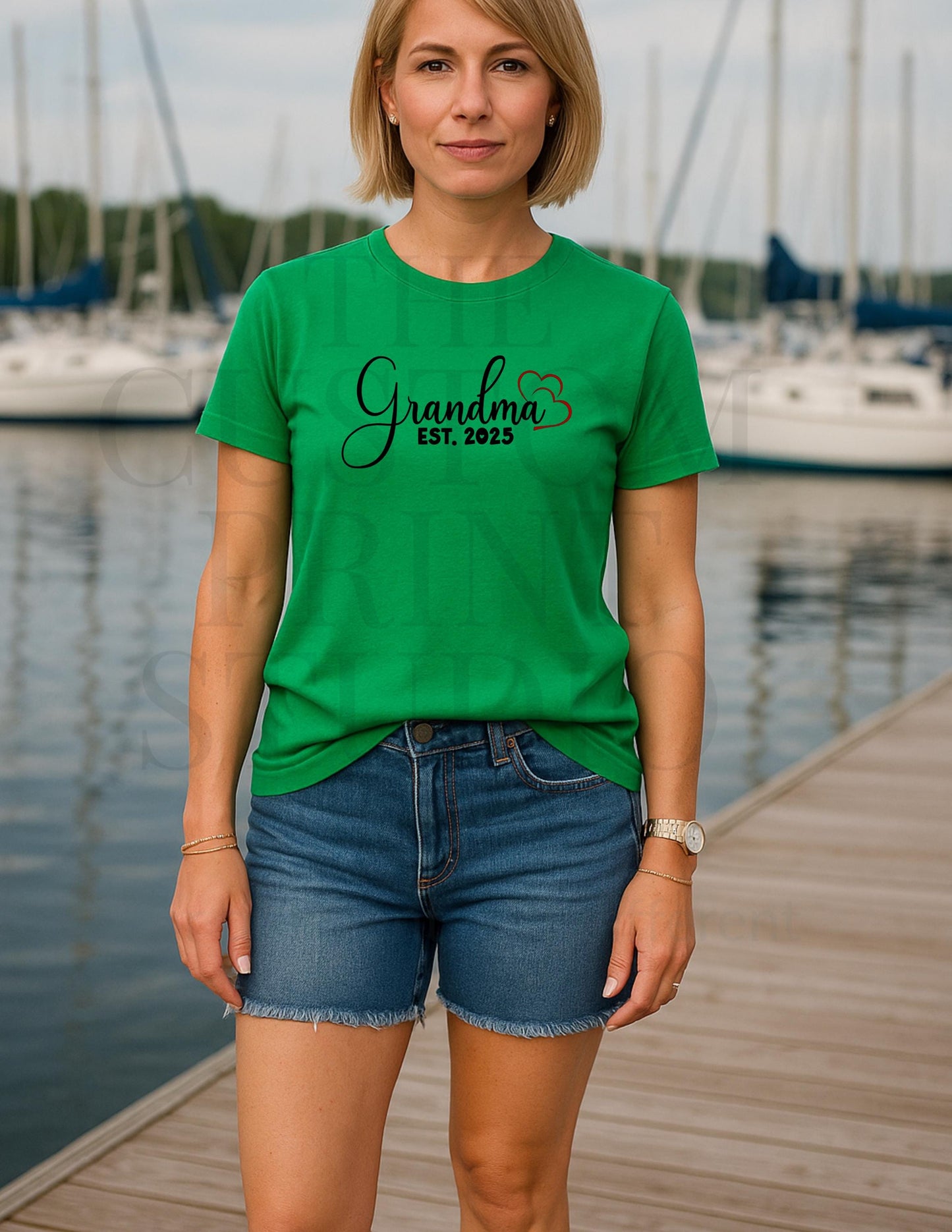 Custom Grandma T-Shirt – Personalized Birth Year Tee | Comfortable Cotton Gift