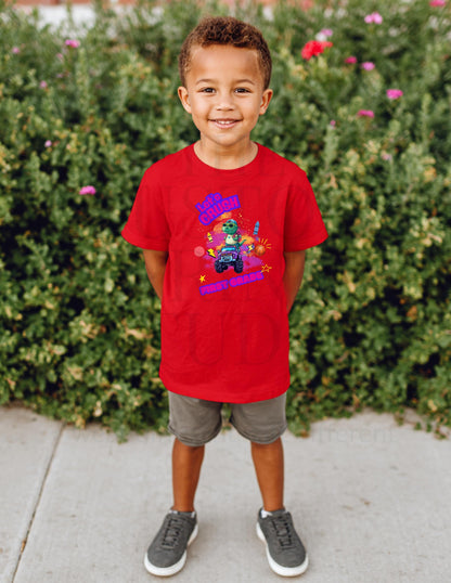 First Grade Dinosaur Tee - Youth Monster Truck Shirt | Soft Cotton Kids Tee