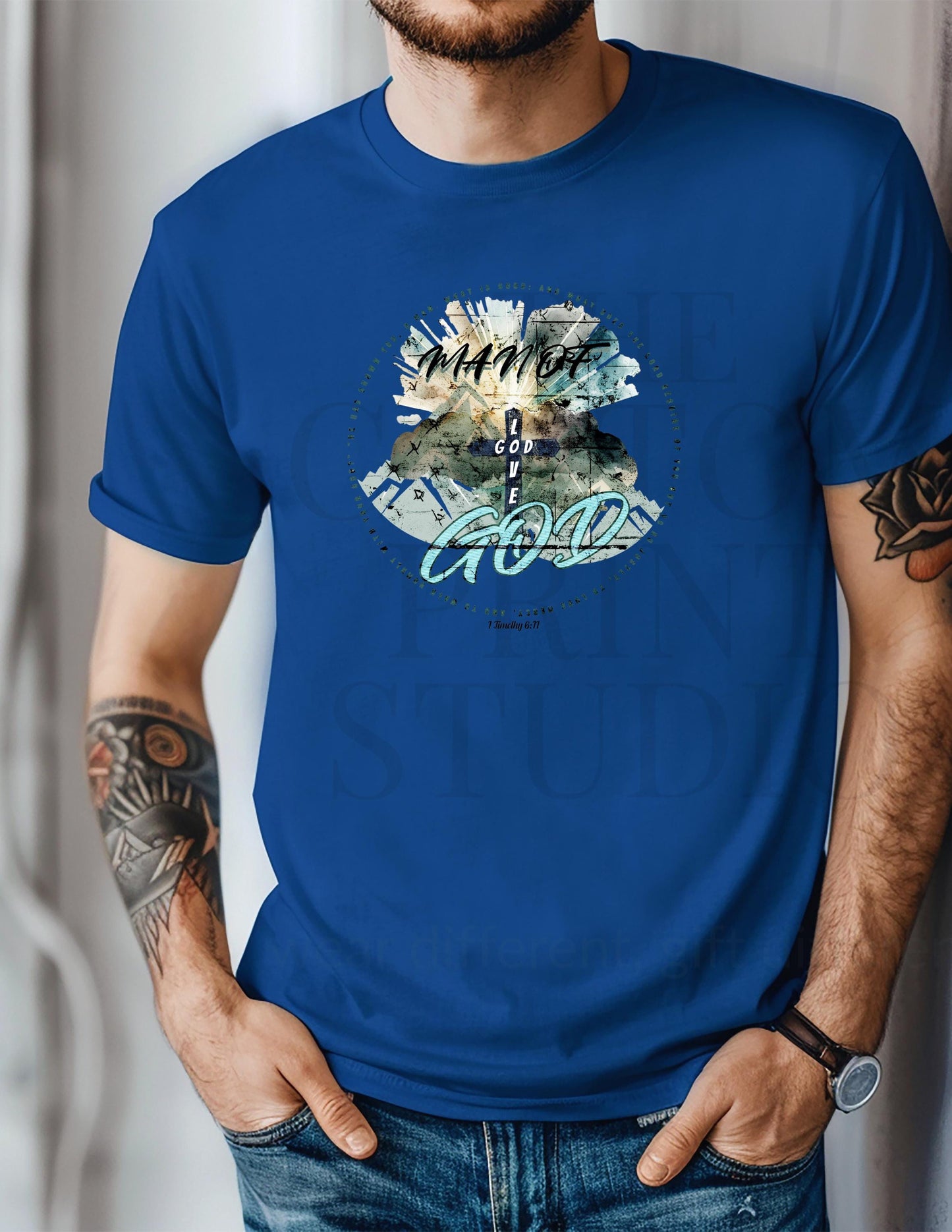 Christian Biker Dad Shirt – Retro Graphic Tee | Unisex Fit T-Shirt, Comfortable Cotton