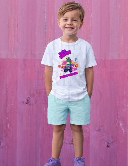 First Grade Dinosaur Tee - Youth Monster Truck Shirt | Soft Cotton Kids Tee