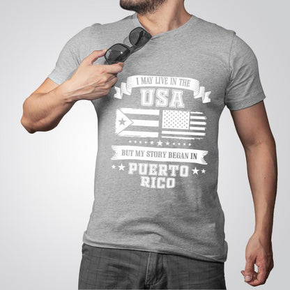 Puerto Rican Pride T-Shirt: Boricua Flag, USA Heritage, Bella Canvas Comfort