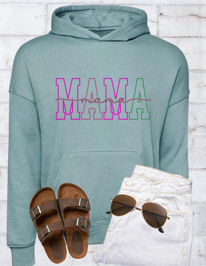 Custom Mama Hoodie: Personalized Kid Name Sleeve, New Mom Gift, Valentines Day Gift