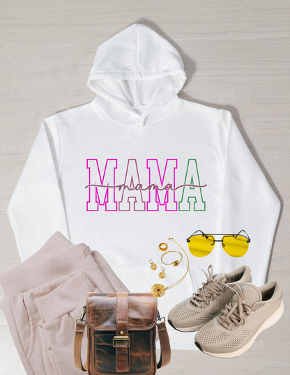 Custom Mama Hoodie: Personalized Kid Name Sleeve, New Mom Gift, Valentines Day Gift