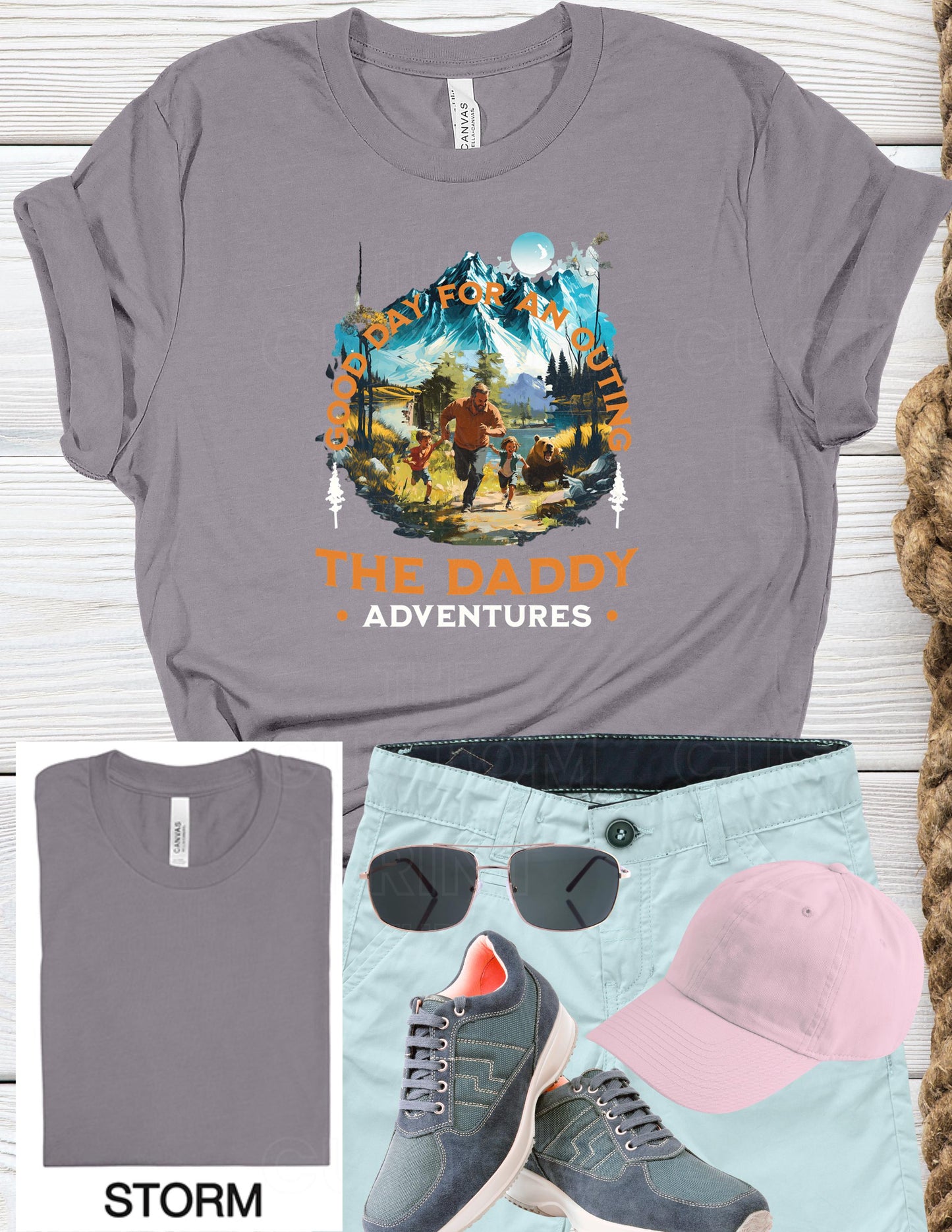 Funny Dad Camping T-Shirt: Father's Day Hiking Gift