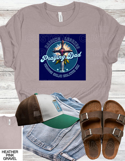 Praying Dad T-Shirt, Christian Father's Day Gift, Gift for Him