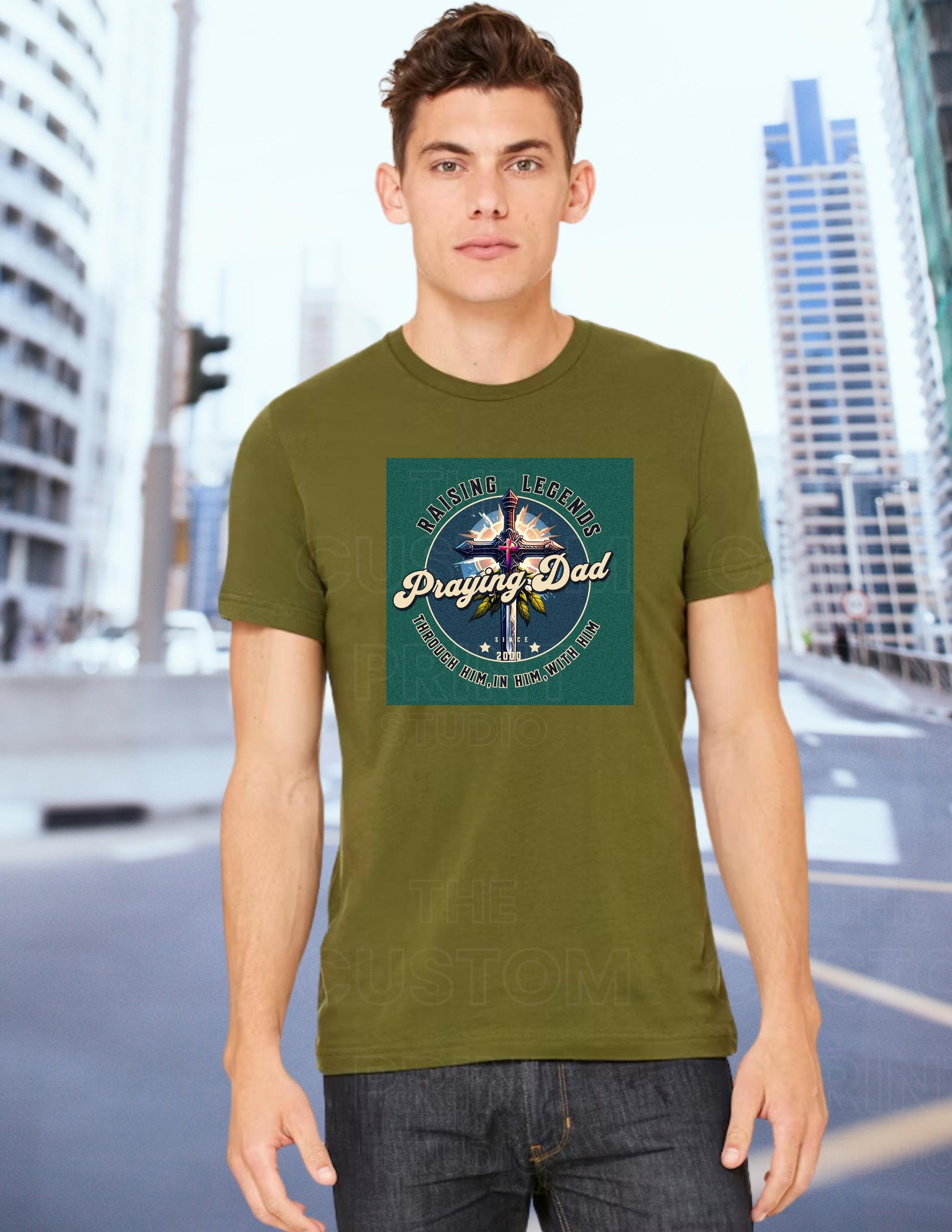 Praying Dad T-Shirt, Christian Father's Day Gift, Gift for Him