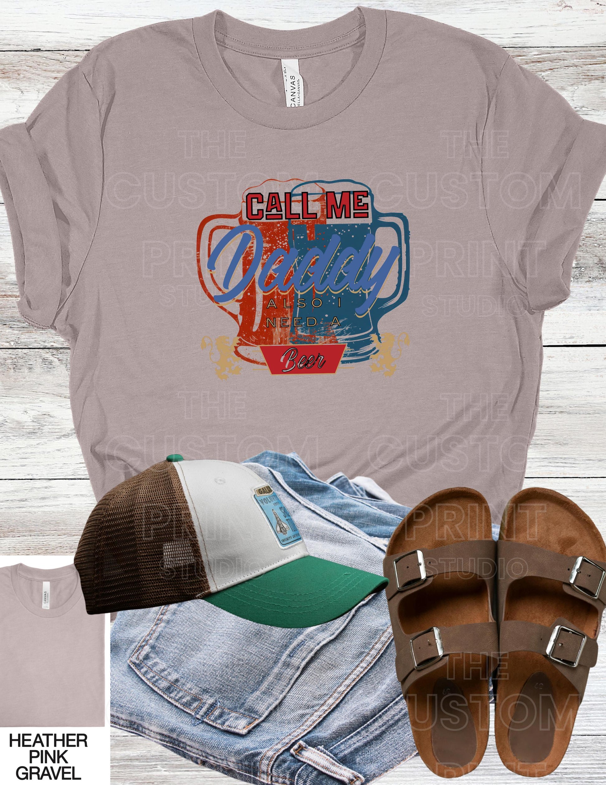 Funny 'Call Me Daddy' Beer Lover Dad T-Shirt, Gift for Him