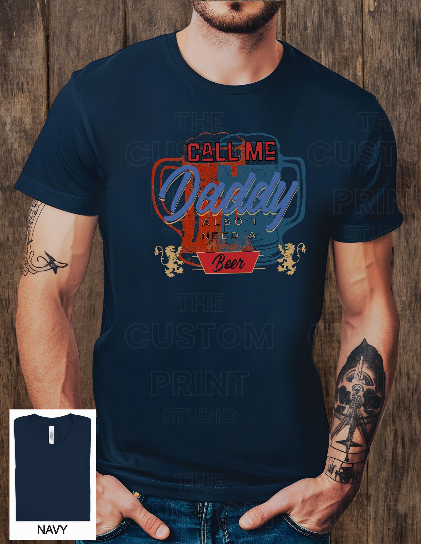 Funny 'Call Me Daddy' Beer Lover Dad T-Shirt, Gift for Him