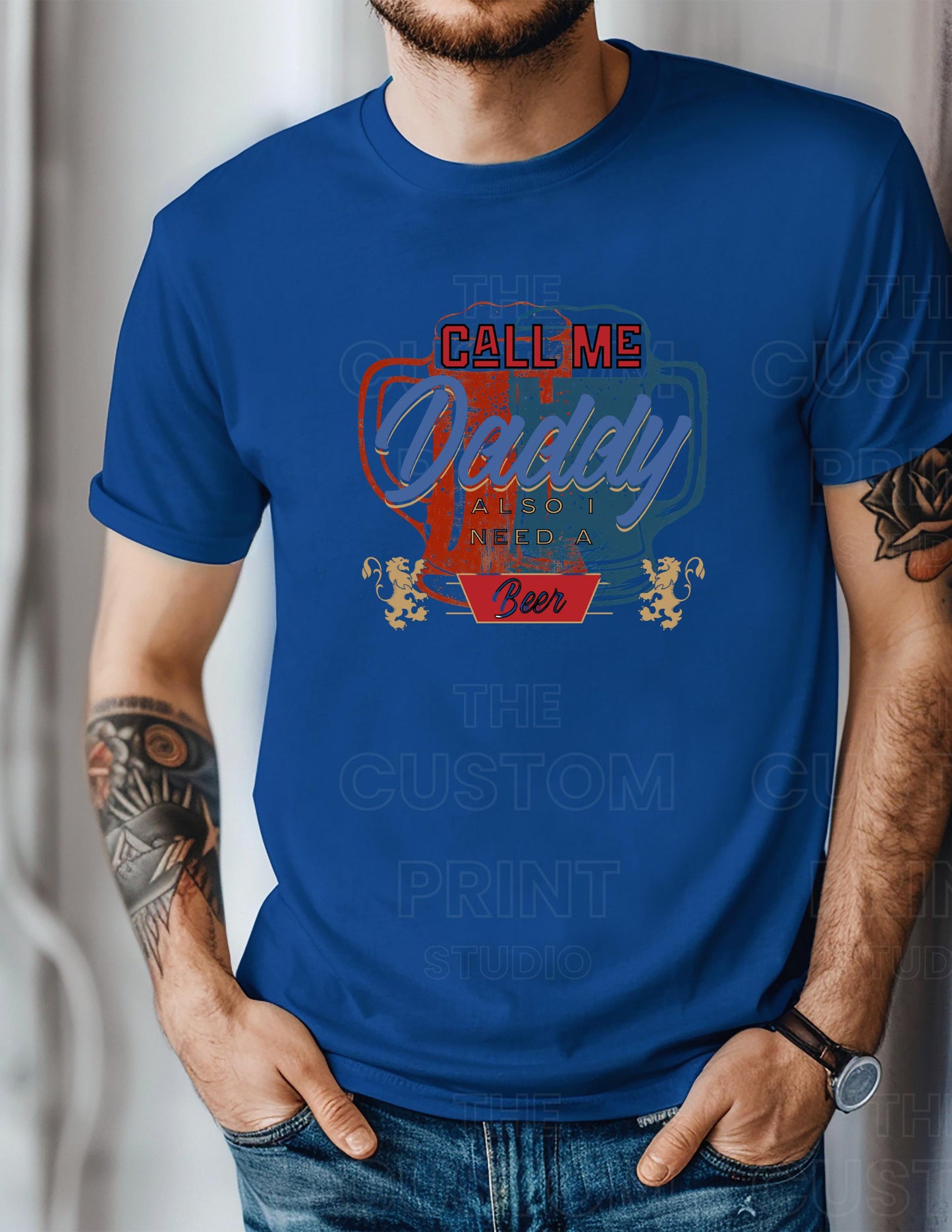 Funny 'Call Me Daddy' Beer Lover Dad T-Shirt, Gift for Him