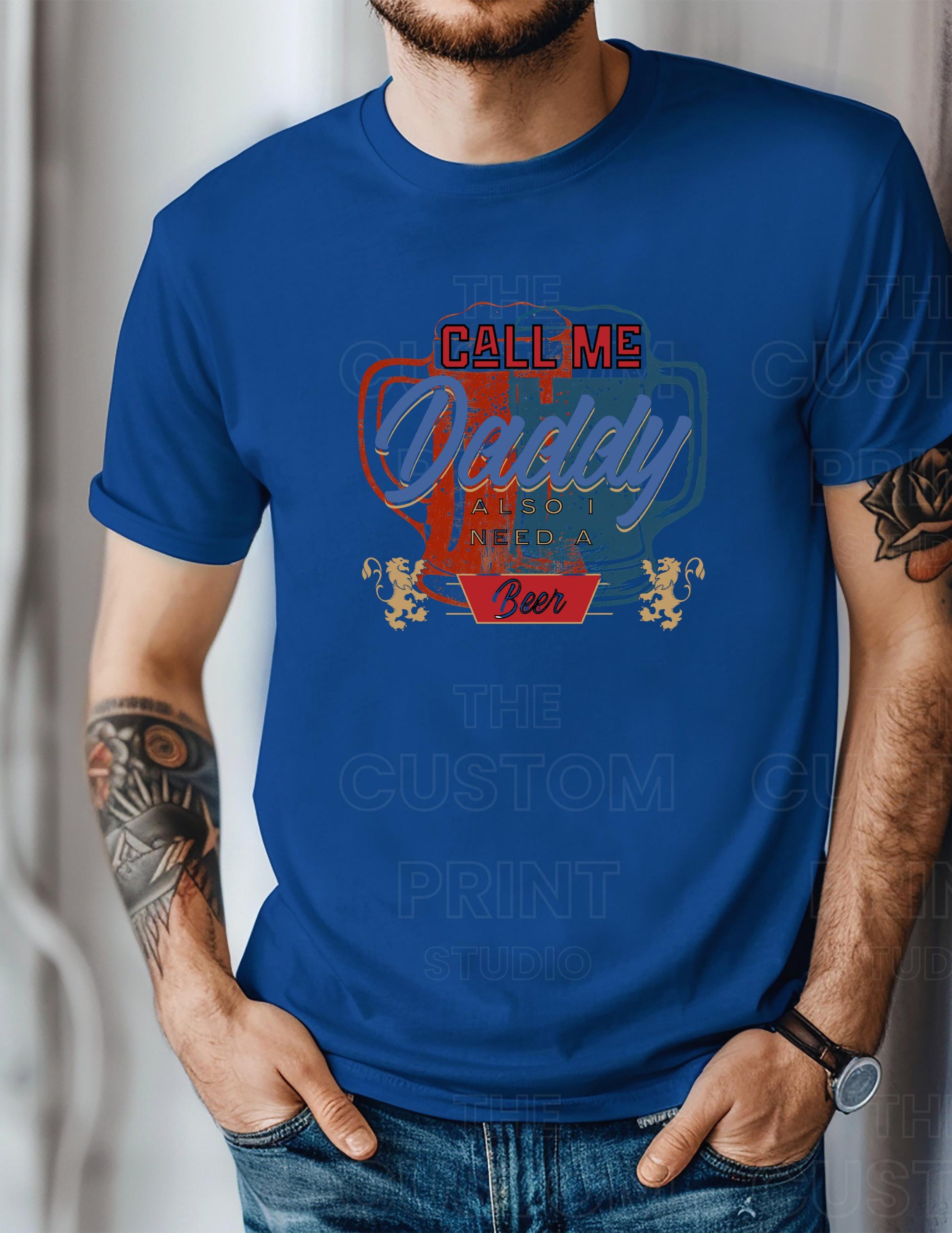 Funny 'Call Me Daddy' Beer Lover Dad T-Shirt, Gift for Him