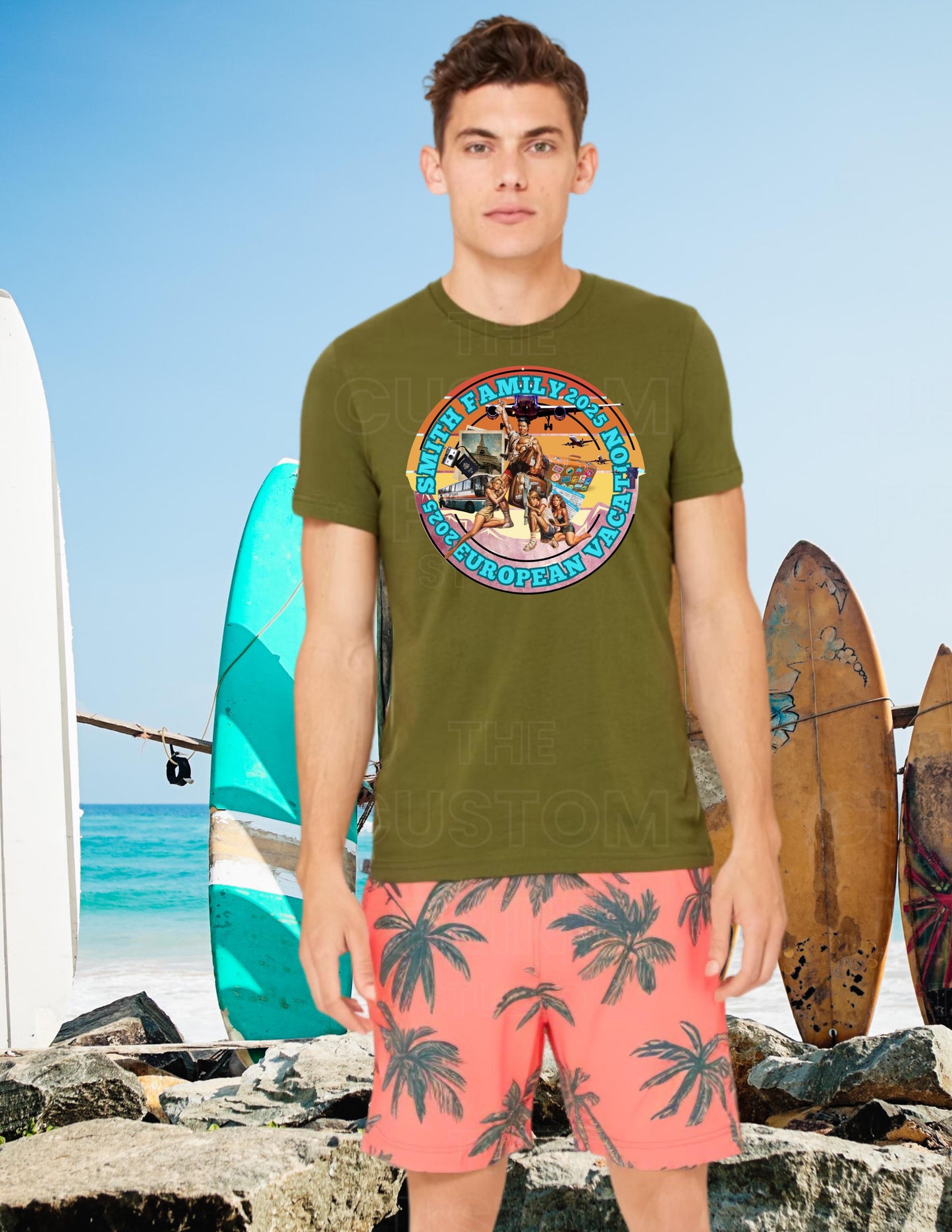 Personalized Family Vacation T-Shirt: European Cruise Keepsake