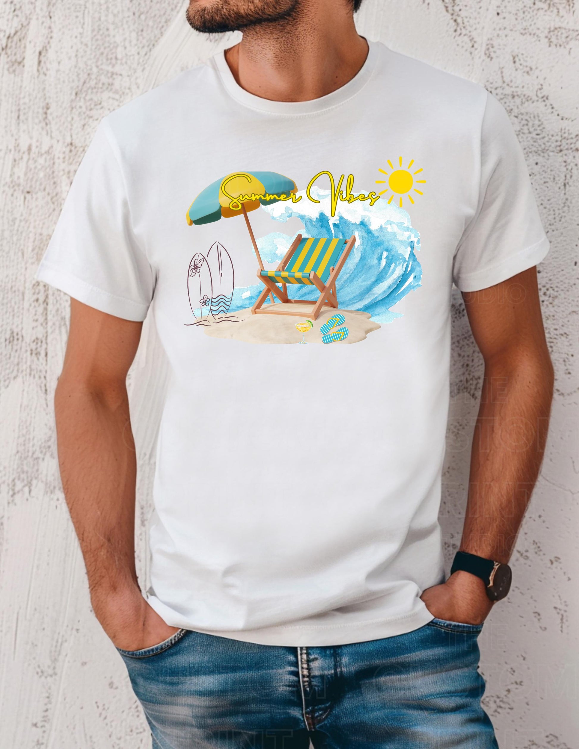 Summer Vibes T-Shirt: Personalized Family Vacation Keepsake Group T-Shirt
