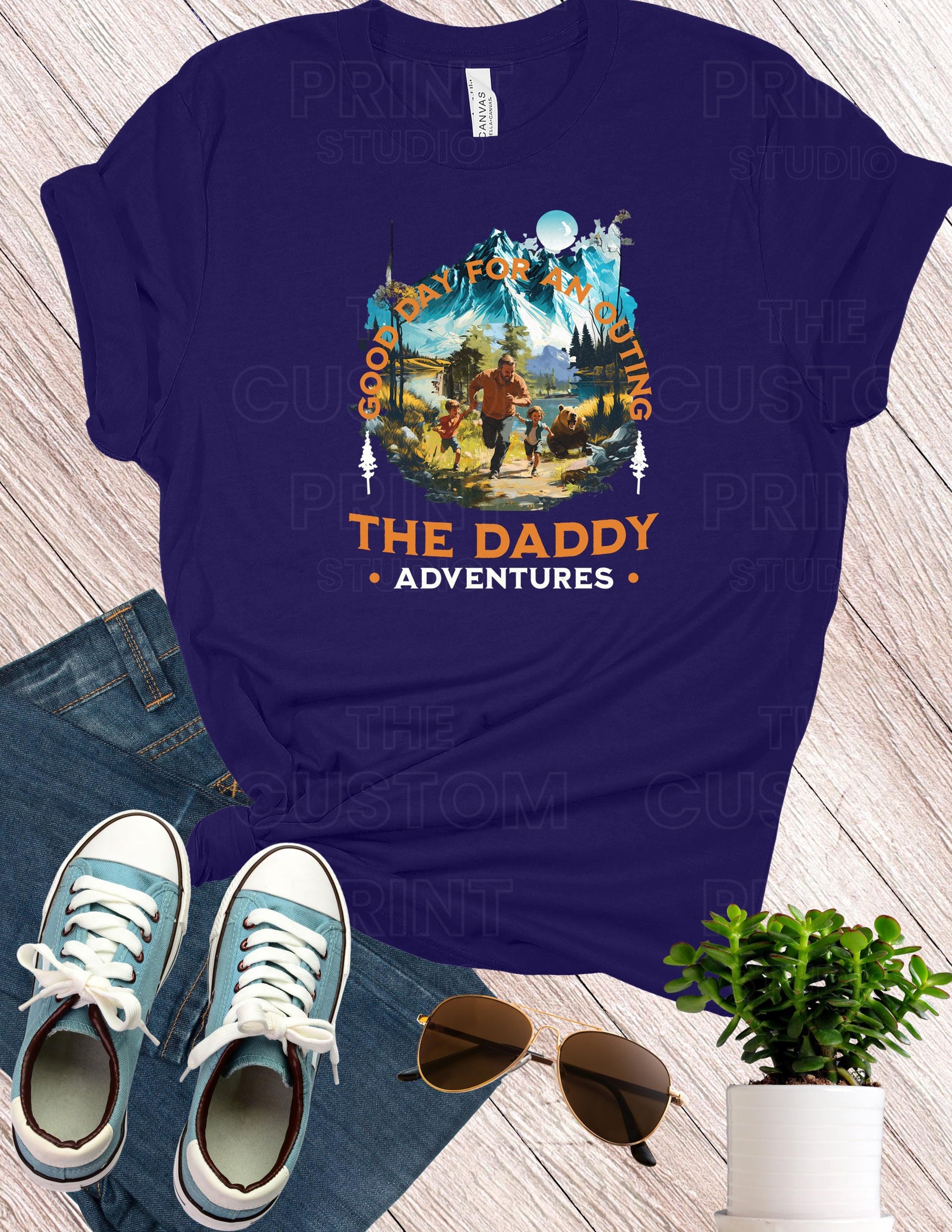 Funny Dad Camping T-Shirt: Father's Day Hiking Gift