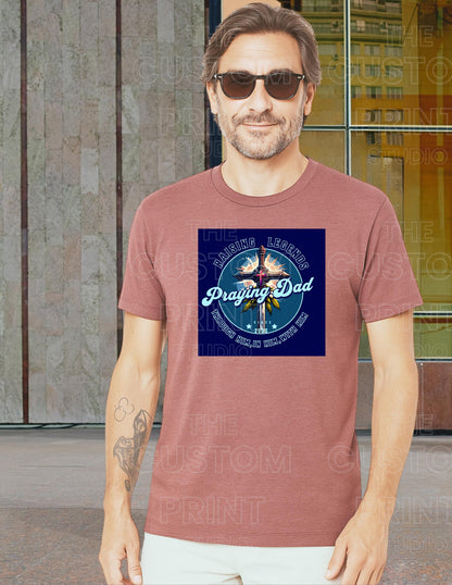 Praying Dad T-Shirt, Christian Father's Day Gift, Gift for Him