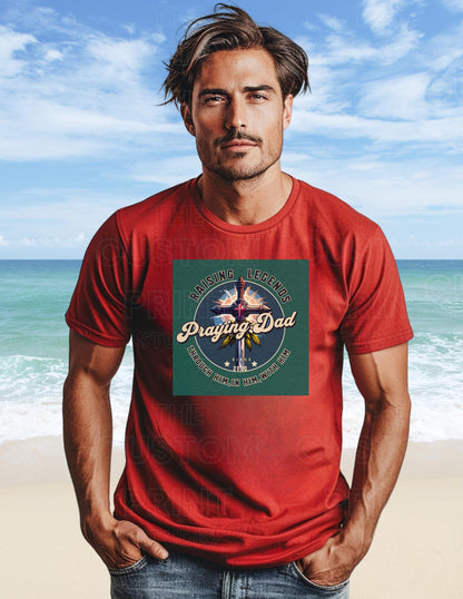 Praying Dad T-Shirt, Christian Father's Day Gift, Gift for Him