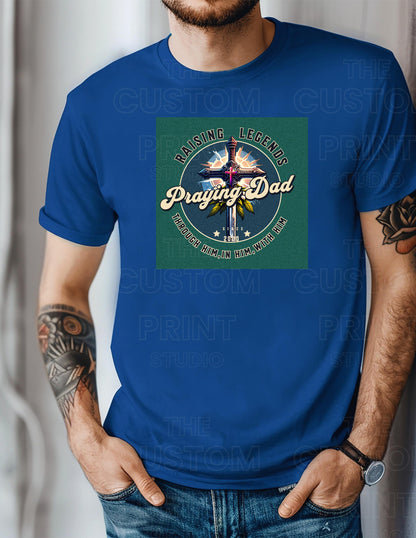 Praying Dad T-Shirt, Christian Father's Day Gift, Gift for Him