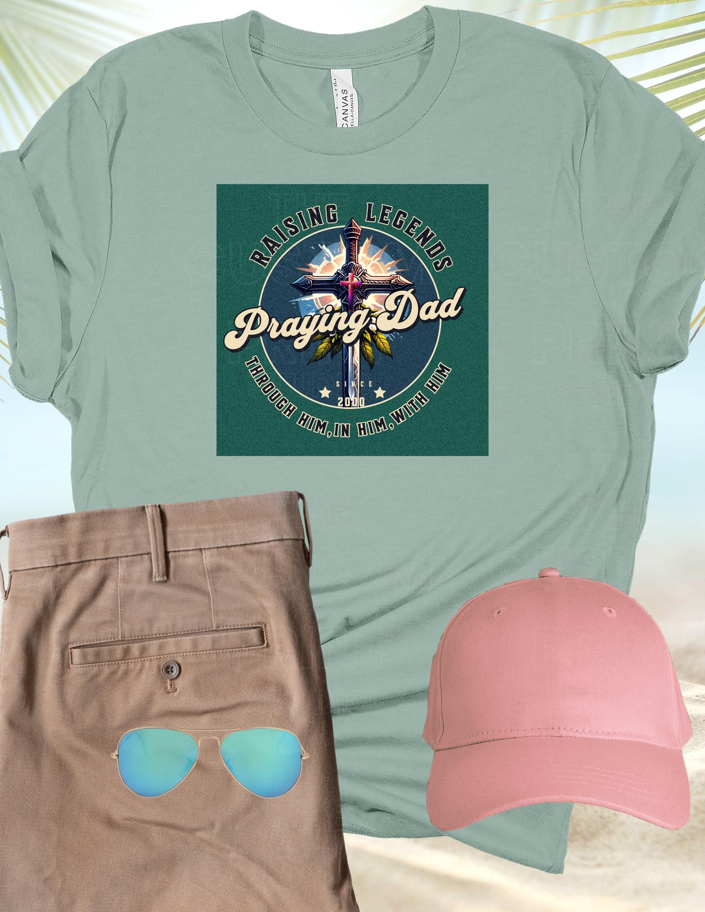 Praying Dad T-Shirt, Christian Father's Day Gift, Gift for Him