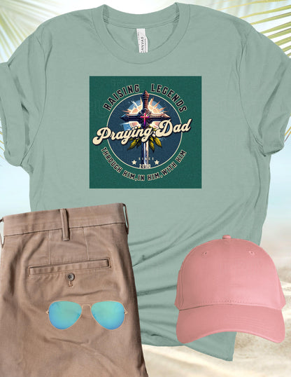Praying Dad T-Shirt, Christian Father's Day Gift, Gift for Him