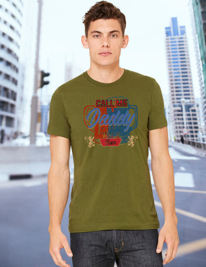 Funny 'Call Me Daddy' Beer Lover Dad T-Shirt, Gift for Him