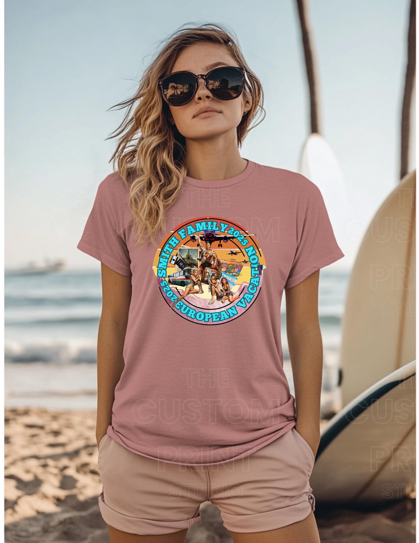 Personalized Family Vacation T-Shirt: European Cruise Keepsake