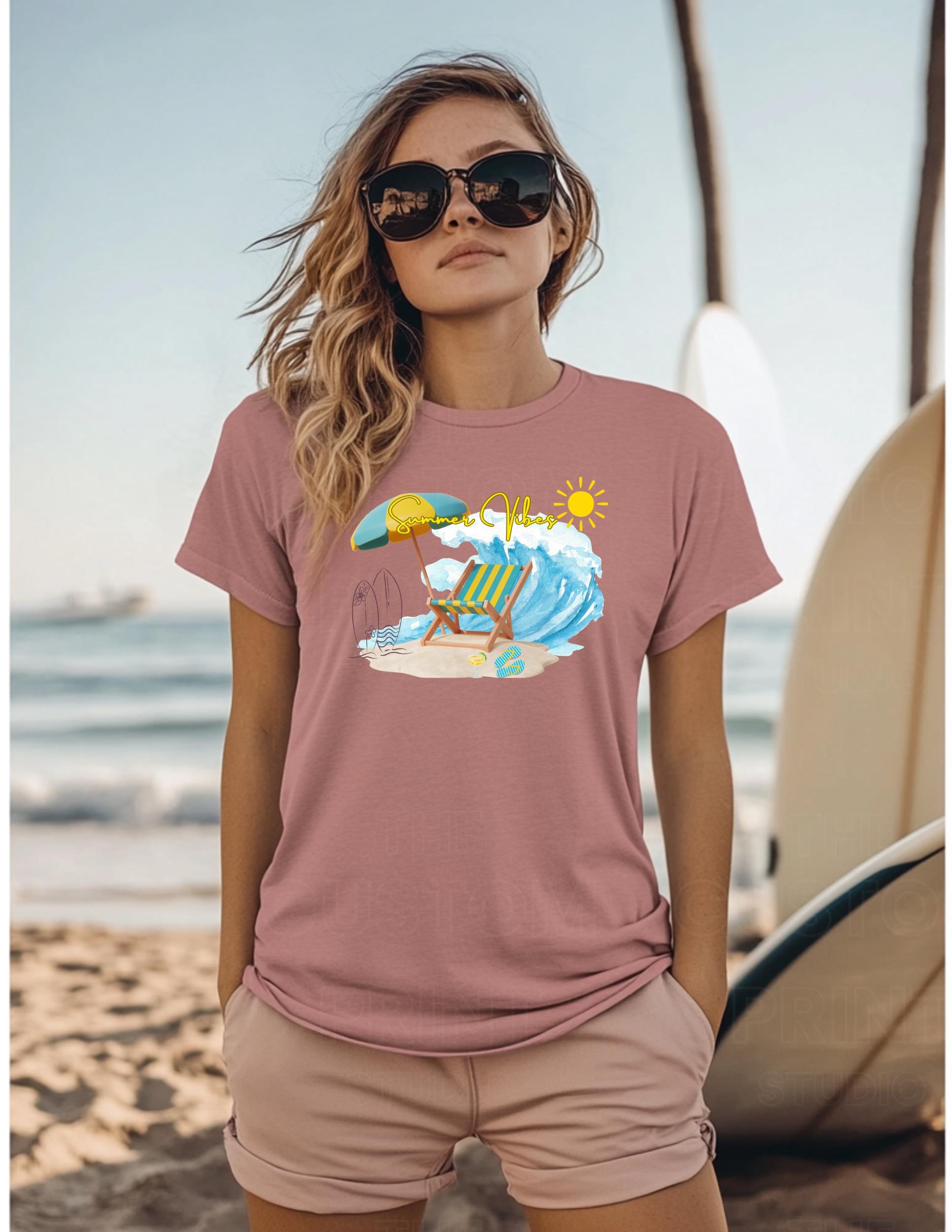 Summer Vibes T-Shirt: Personalized Family Vacation Keepsake Group T-Shirt