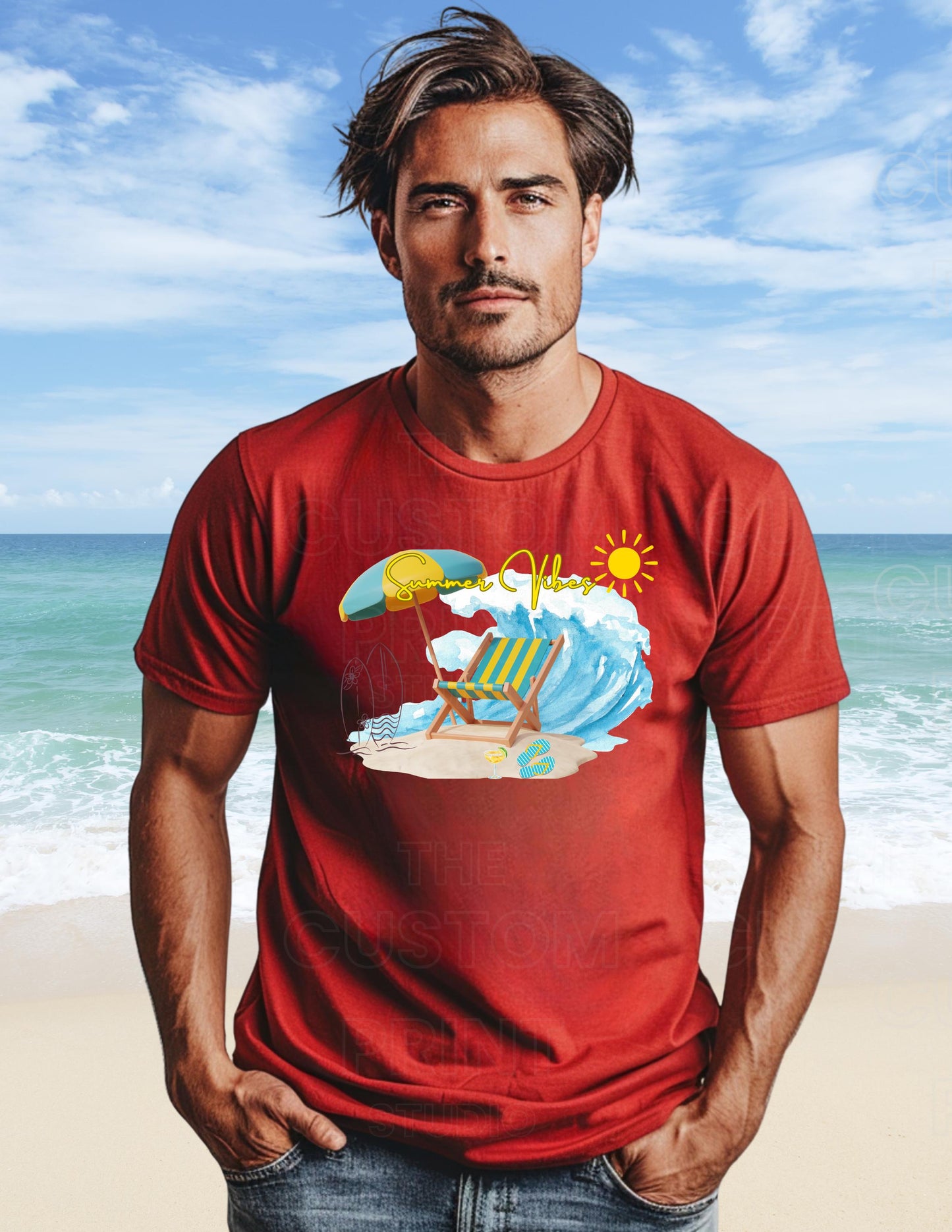 Summer Vibes T-Shirt: Personalized Family Vacation Keepsake Group T-Shirt