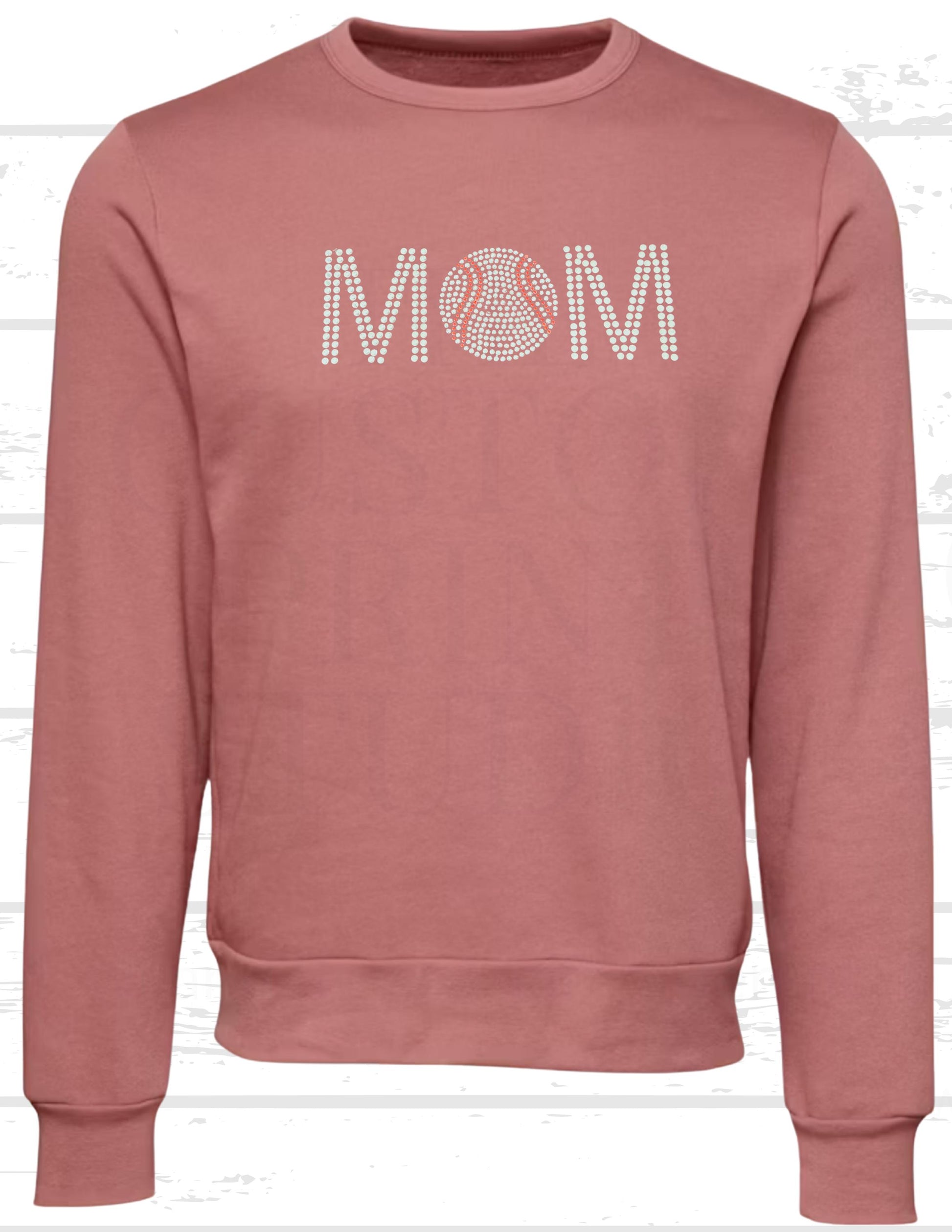 Cheer Rhinestone Sweatshirt: Sparkly Baseball Mom, Bling Game Day Birthday Gift