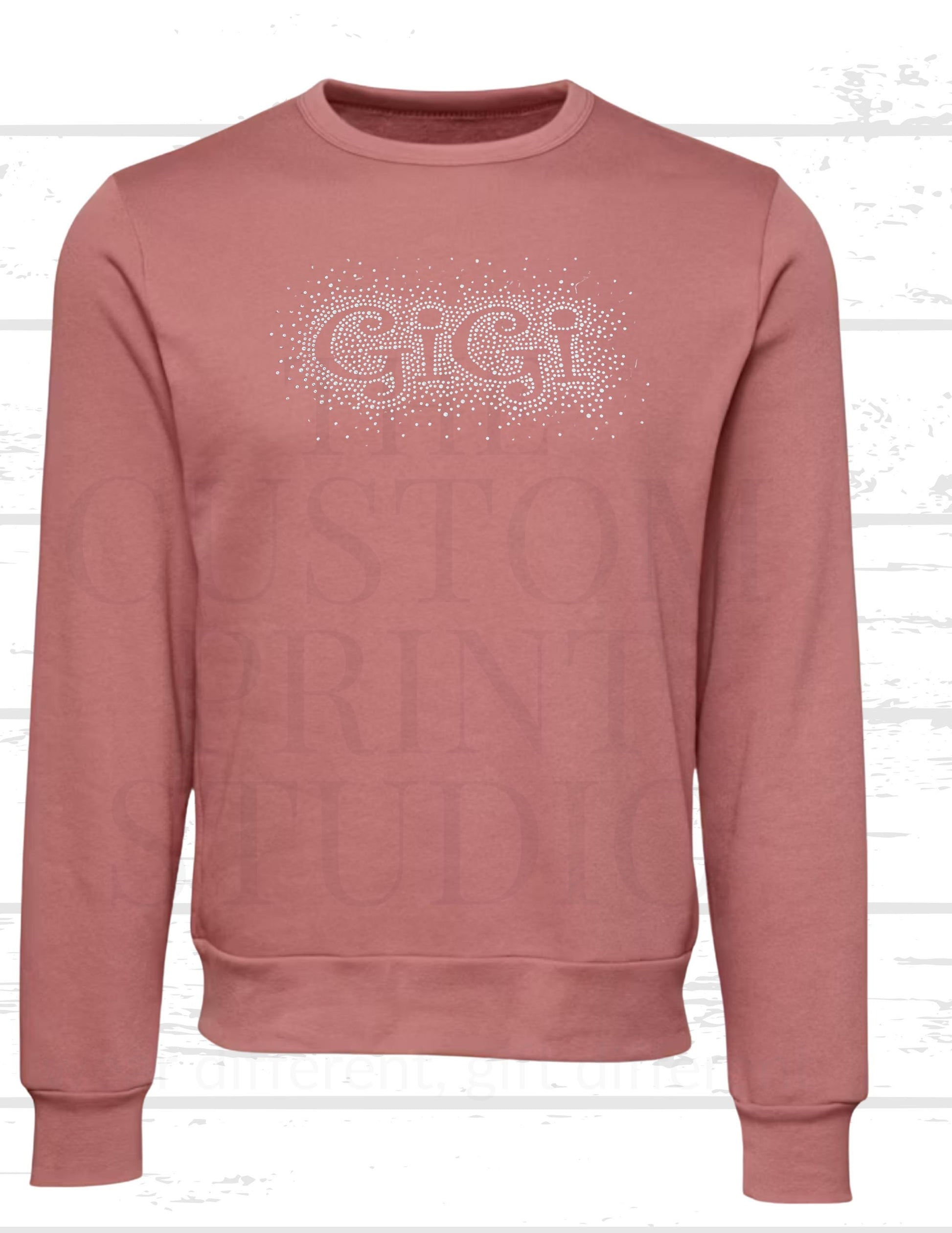 Rhinestone Gigi Sweatshirt: Sparkly Grandma Gift Mother's Day, Birthday Gift