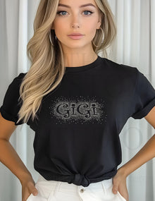 Rhinestone Gigi T-Shirt: Sparkly Grandma Gift, Bella Canvas Tee Mother's Day Gift