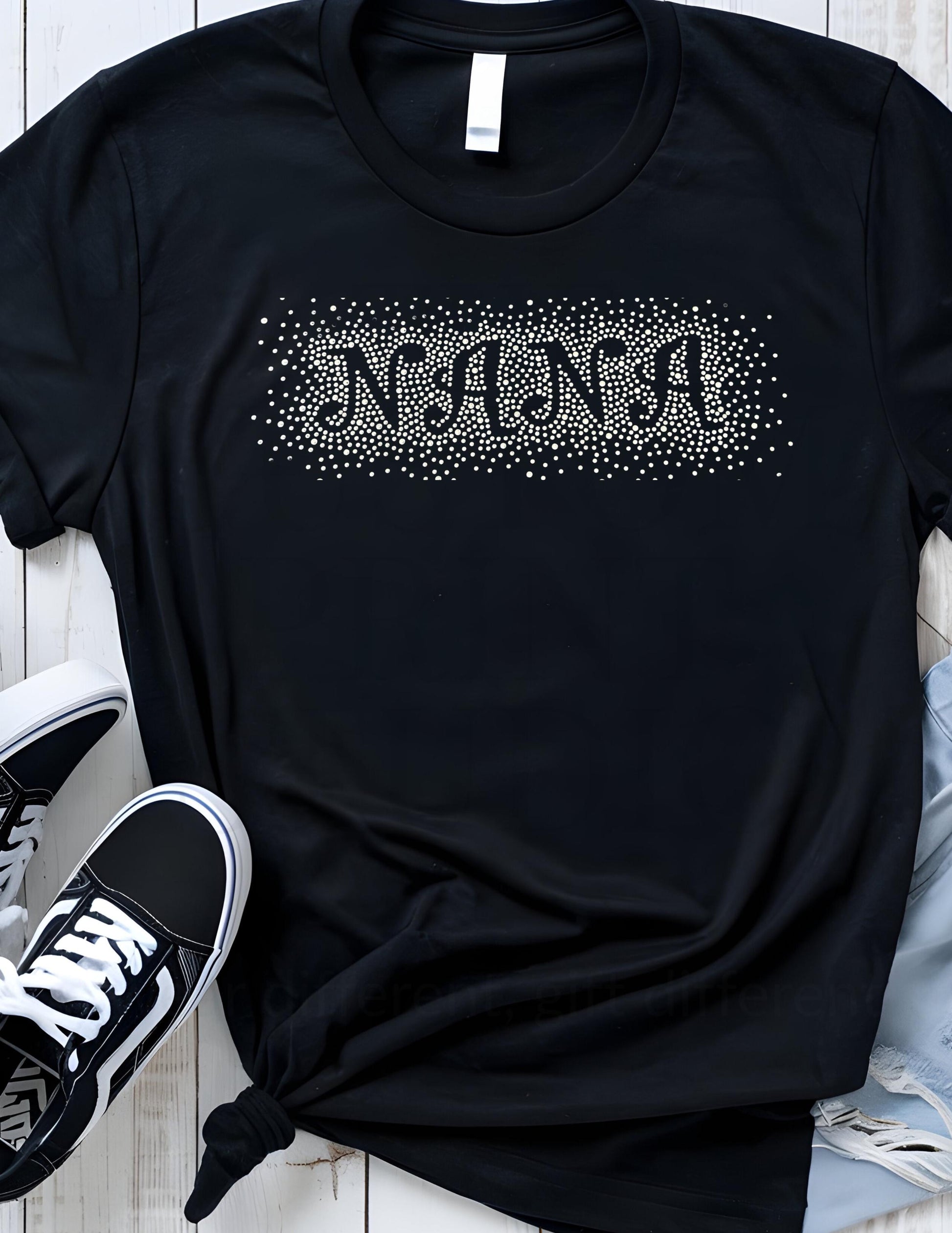 Rhinestone Nana T-Shirt: Sparkly Grandma Gift Mother's Day Gift Dia de las Madres