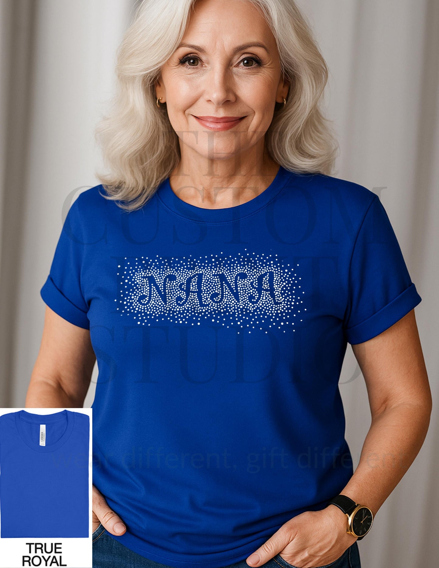 Rhinestone Nana T-Shirt: Sparkly Grandma Gift Mother's Day Gift Dia de las Madres