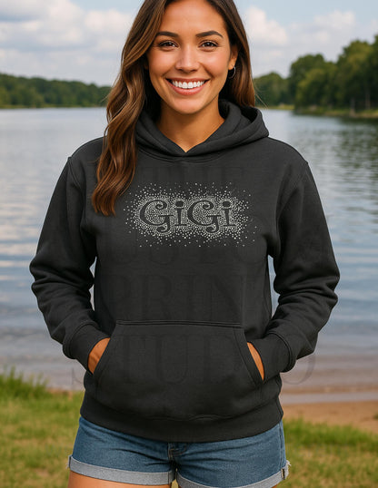 Rhinestone Gigi Sweatshirt: Sparkly Grandma Gift Mother's Day, Birthday Gift