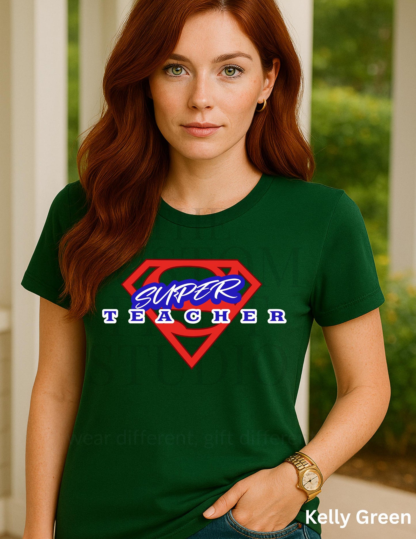 Teacher Hero Shirt: Comic Style Shield - Unisex Tee Valentines Day Gift