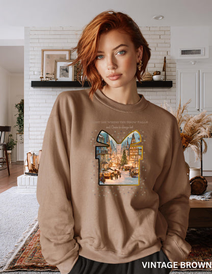 German Village Christmas Sweatshirt: Cozy Cocoa Holiday Crewneck