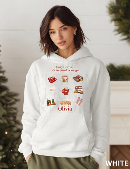 Personalized Hoodie: Cozy Cocoa Sweatshirt Valentines Day Gift