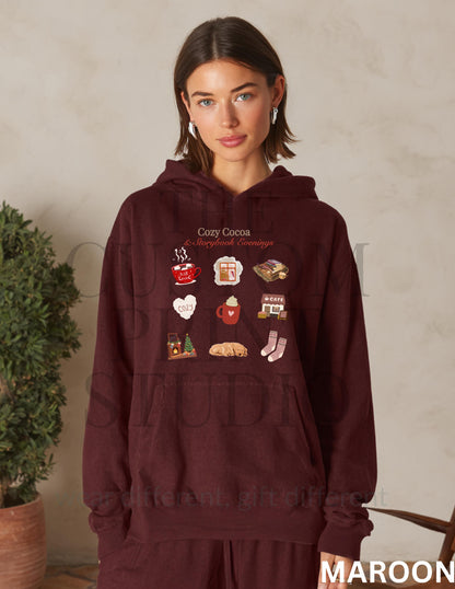 Personalized Hoodie: Cozy Cocoa Sweatshirt Valentines Day Gift