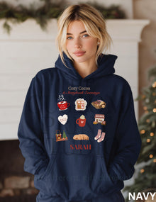 Personalized Hoodie: Cozy Cocoa Sweatshirt Valentines Day Gift