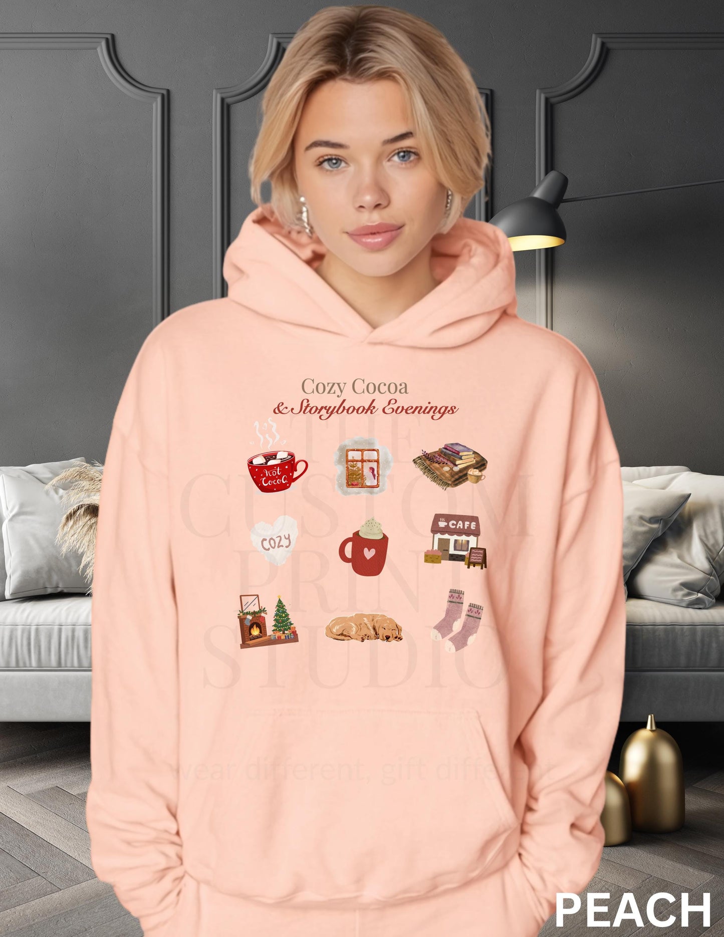 Personalized Hoodie: Cozy Cocoa Sweatshirt Valentines Day Gift