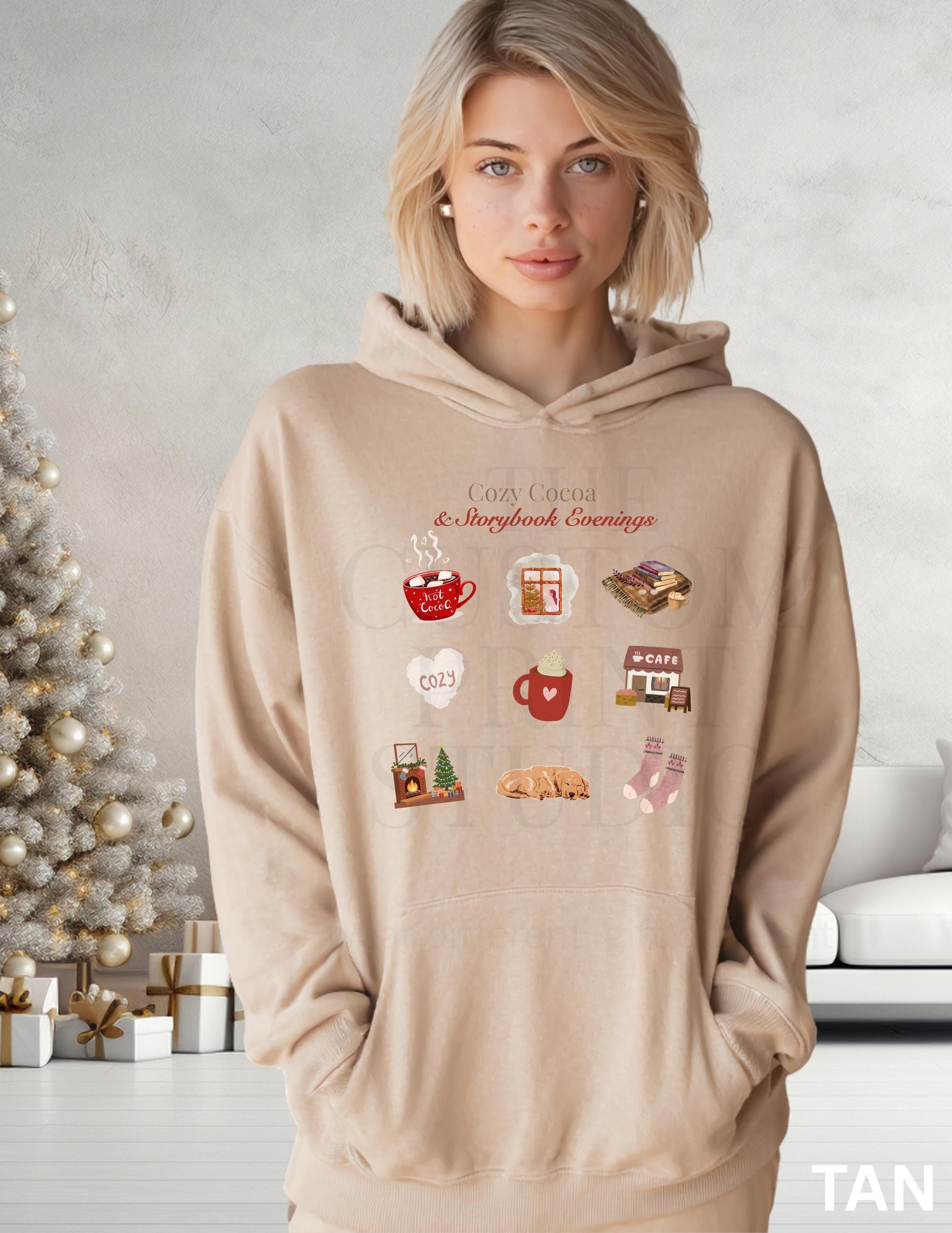 Personalized Hoodie: Cozy Cocoa Sweatshirt Valentines Day Gift