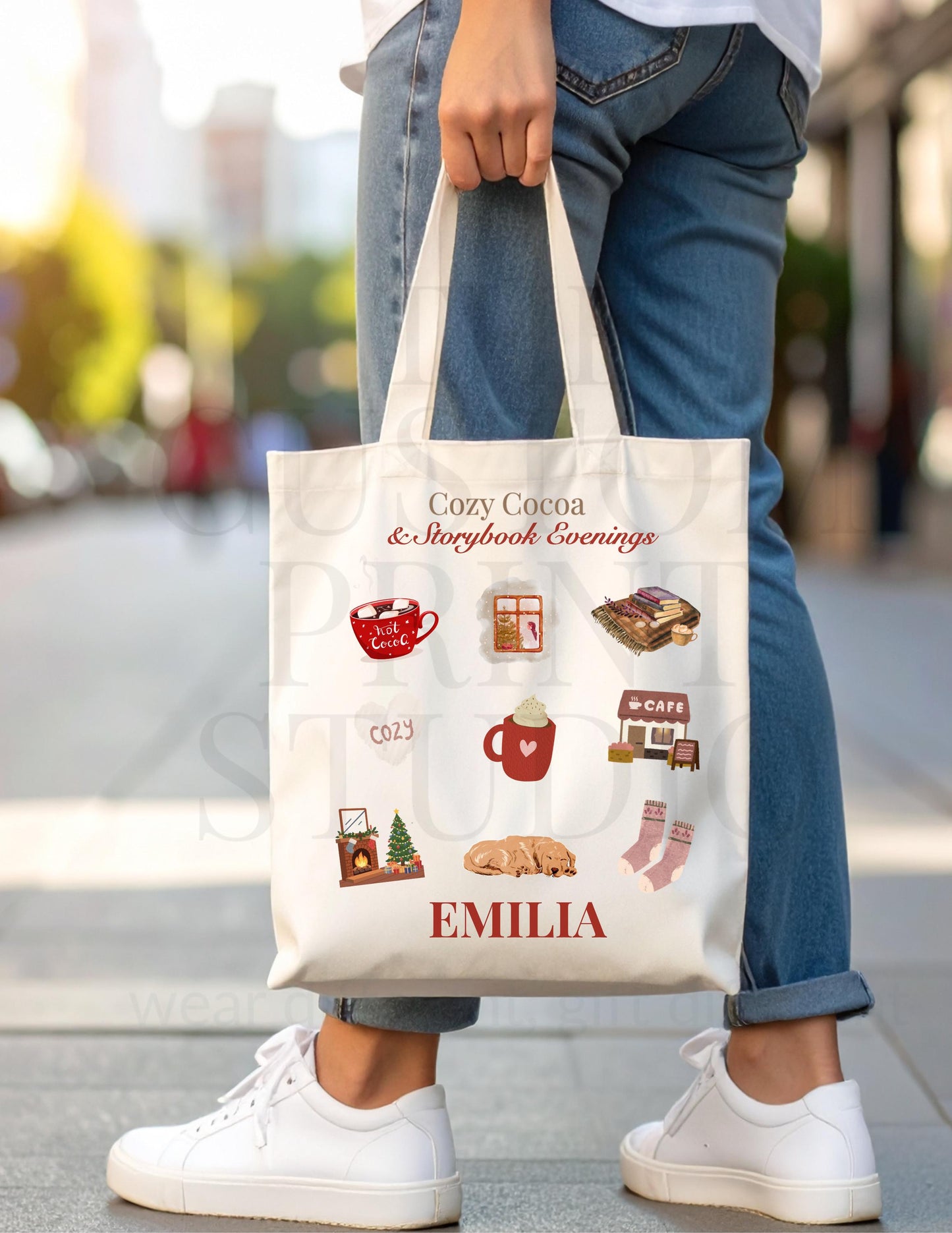 Personalized Hoodie: Cozy Cocoa Sweatshirt Valentines Day Gift
