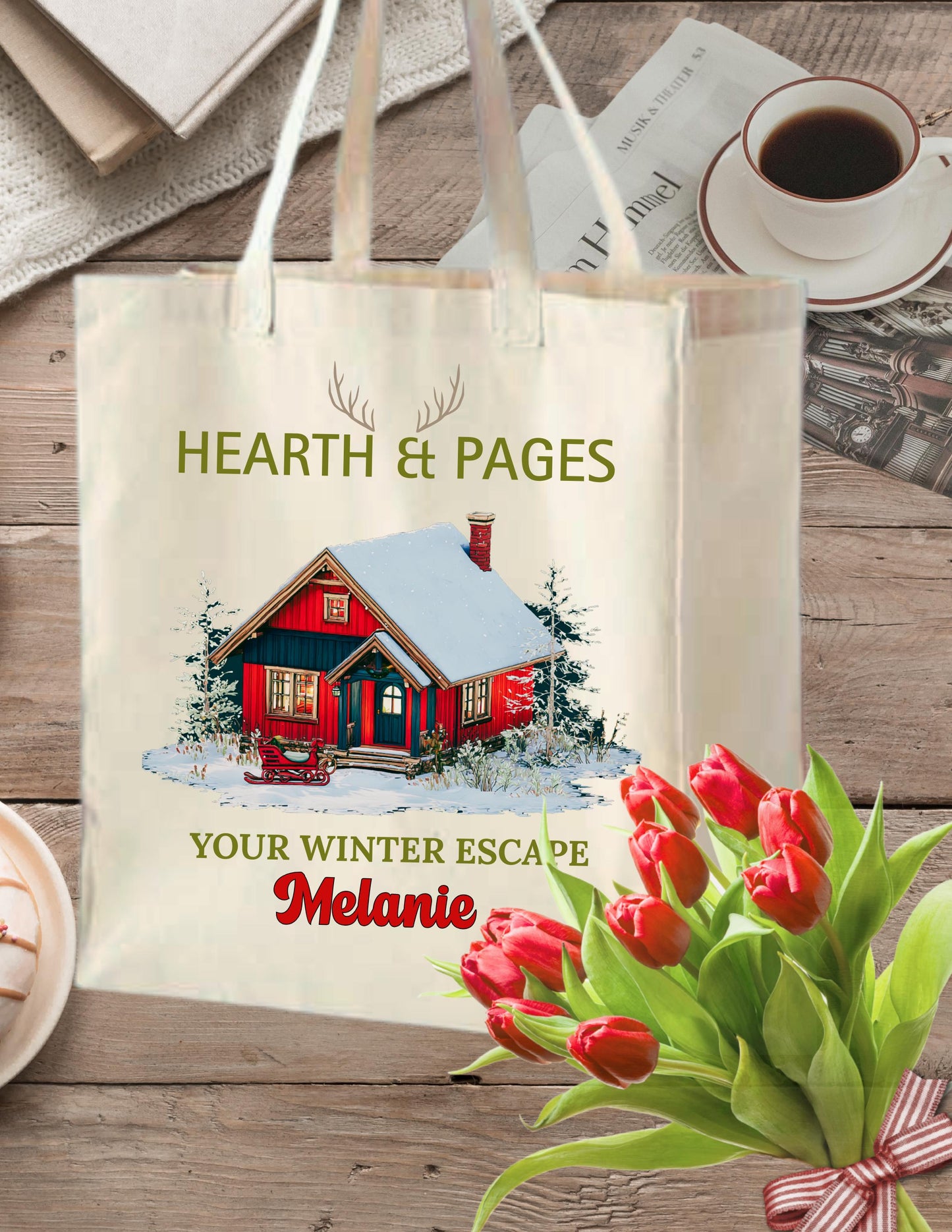 Personalized Cabin Hoodie: Hearth & Pages Gift Valentines Day Gift