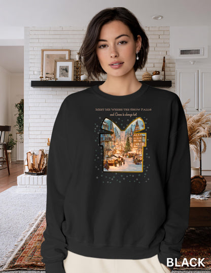 German Village Christmas Sweatshirt: Cozy Cocoa Holiday Crewneck