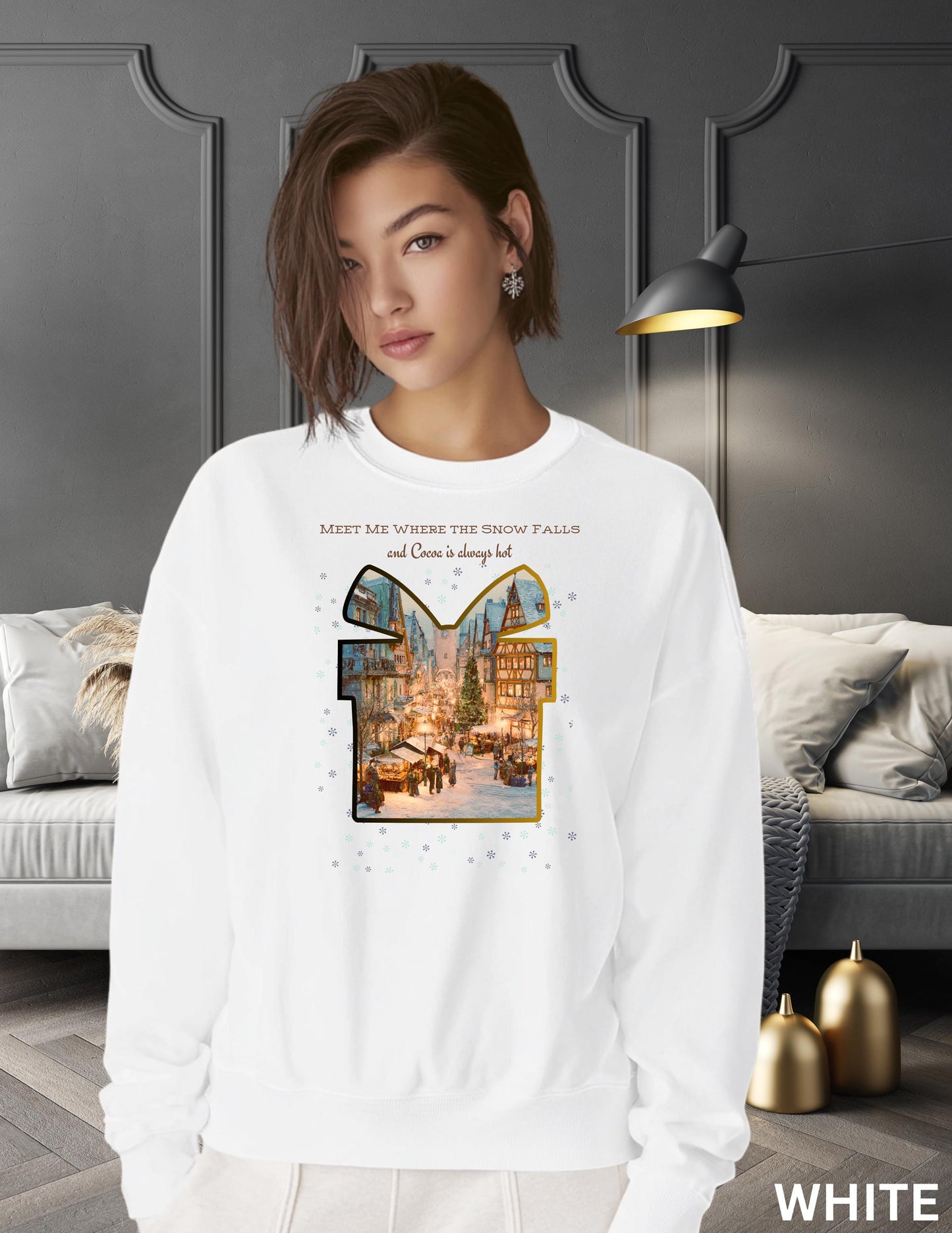German Village Christmas Sweatshirt: Cozy Cocoa Holiday Crewneck